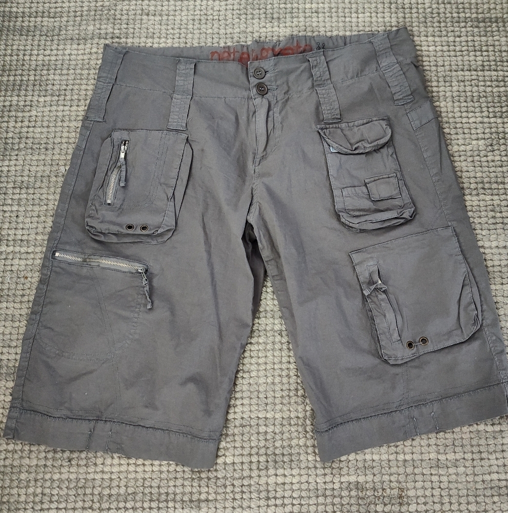 Johnny Was Pete And Greta cargo long shorts, Size 12, Cotton W/a little Spandex